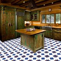 this flooring in a scene to show design and scale