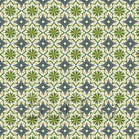 1:12th Yellow, Green And Grey Compass Star Design Tile Sheet