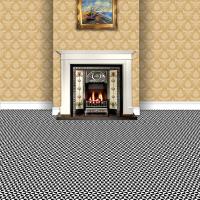 this flooring in a scene to show design and scale