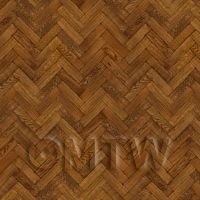 Dolls House Miniature Parquet Flooring 9 Inch Pale Cocoa Colour Oak Strip Effect