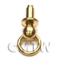 2 x Dolls House Miniature 1:12th Scale Small Drawer Brass Ring Handle