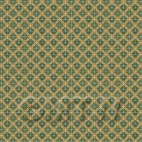 1:48th Green Star With Flower Border Tile Sheet With White Grout