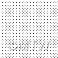 1:48th Black Styalised Star Design Tile Sheet With Light Grey Grout