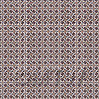 1:24th Red, Orange And Blue Star Design Tile Sheet With Grey Grout