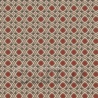 1:24th Dark Red, Black And Grey Ornate Tile Sheet With Yellow Grout