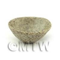 16mm Dolls House Miniature Stoneware Shallow Bowl