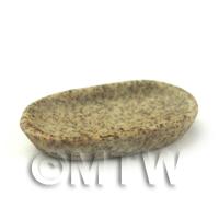 21mm Dolls House Miniature Stoneware Oval Plate 