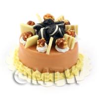 Dolls House Miniature Smooth Milk Chocolate Cake 