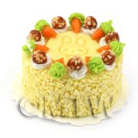 1/12th scale - Dolls House Miniature Carrot Cake 