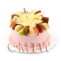 Dolls House Miniature Strawberry Fruit Cake 