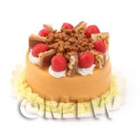 Dolls House Miniature Orange Strawberry Cake