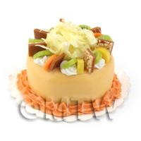 Dolls House Miniature Orange Fruity Cake