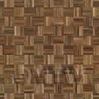 Pack of 5 Dolls House Miniature Parquet Flooring Light Brown Oak Square Effect