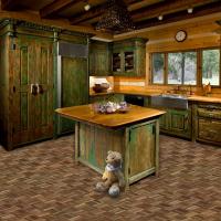 this flooring in a scene to show design and scale
