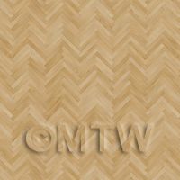 Dolls House Miniature Parquet Flooring Unfinished Thin Oak Strip Effect