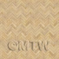Pack of 5 Dolls House Miniature Parquet Flooring 6 Inch Natural Oak Strip Effect