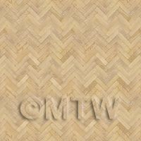 Dolls House Miniature Parquet Flooring 6 Inch Natural Oak Strip Effect