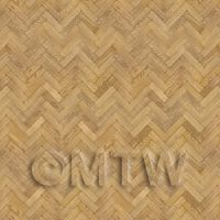 Pack of 5 Dolls House Miniature Parquet Flooring 6 Inch Light Honey Oak Strip Effect