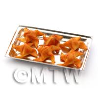 Miniature  Filo Parcels on a Metal Tray 