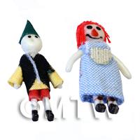 2 Pieces Dolls House Miniature Nursery Doll Toys