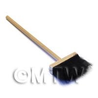 Dolls House Miniature Wood Broom With Soft Brush