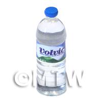 Dolls House Miniature Large Volvic Brand Round Water Bottle