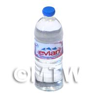 Dolls House Miniature Large Evian Brand Round Water Bottle