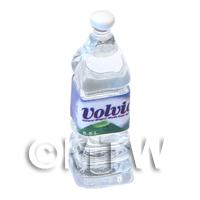 Dolls House Miniature Large Volvic Brand Square Water Bottle