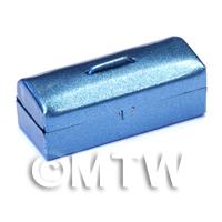 Dolls House Miniature Blue Metallic Opening Toolbox