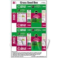 1:6th Dolls House Miniature Packaging Sheet of 2 Grass Seed Boxes
