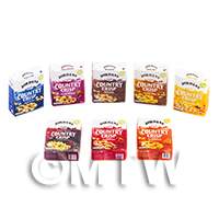 Dolls House Miniature Set of 8 Country Crisp Boxes