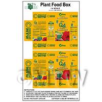 1:6th Dolls House Miniature Packaging Sheet of 2 Plant Food Boxes