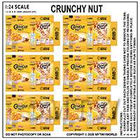 1:24th Dolls House Miniature Packaging Sheet of 6 Crunchy Nut