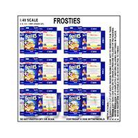 1:48th Dolls House Miniature Packaging Sheet of 6 Frosties