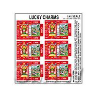 1:48th Dolls House Miniature Packaging Sheet of 6 Lucky Charms