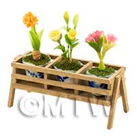 1:12th 3 Flowers and Planter With Legs Kit