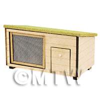 dollshouse miniature lasercut diy rabbit hutch kit door closed