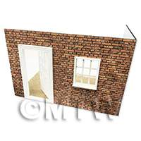 dollshouse miniature lasercut diy room box kit made up shown from the outside