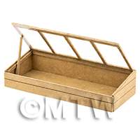 dollshouse miniature 1/12th scale lasercut diy cold frame kit made up with open top