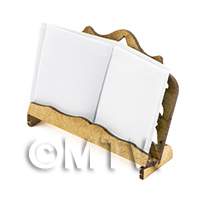 dollshouse miniature lasercut diy bookstand with book - book not included