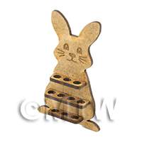 dollshouse miniature lasercut diy easter egg bunny stand kit made up