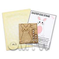 dollshouse miniature lasercut diy easter egg bunny stand kit flat pack