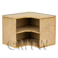 1:12th 2 Shelf Corner Shop Cabinet Kit (M)