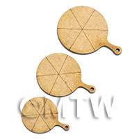 Dolls House Set of 3 Pizza Boards