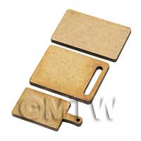Dolls House Set of 3 Chopping Boards (Set 1)
