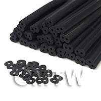 Handmade Black Number Eight Nail Art Cane 