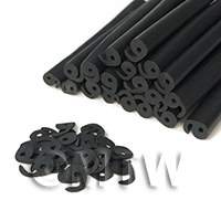 Handmade Black Number Nine Nail Art Cane 