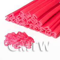 Handmade Pink Number Three Nail Art Cane 