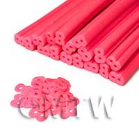 Handmade Pink Number Eight Nail Art Cane 