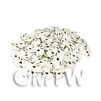 Handmade Ace Of Clubs Playing Card Cane Slices Nail Art 